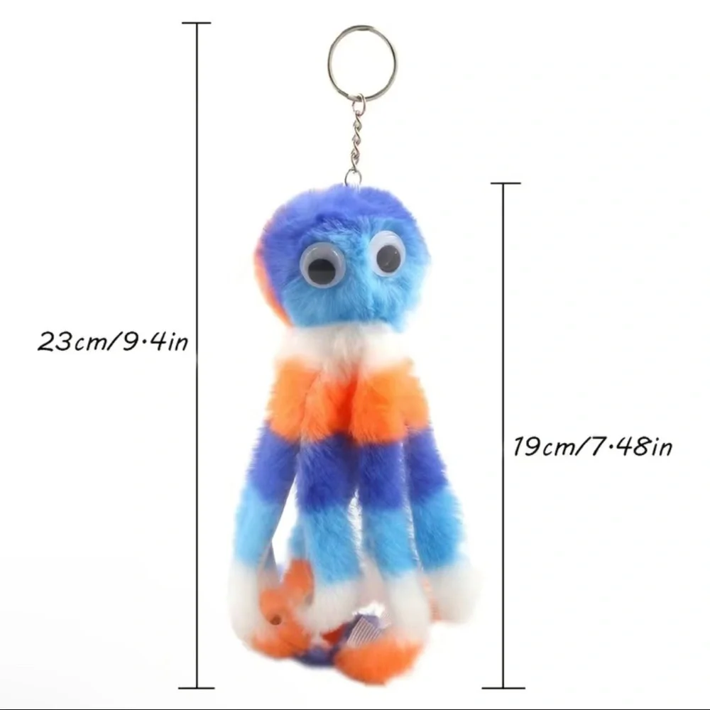 NIB Plush Tie Dye Octopus Keychain